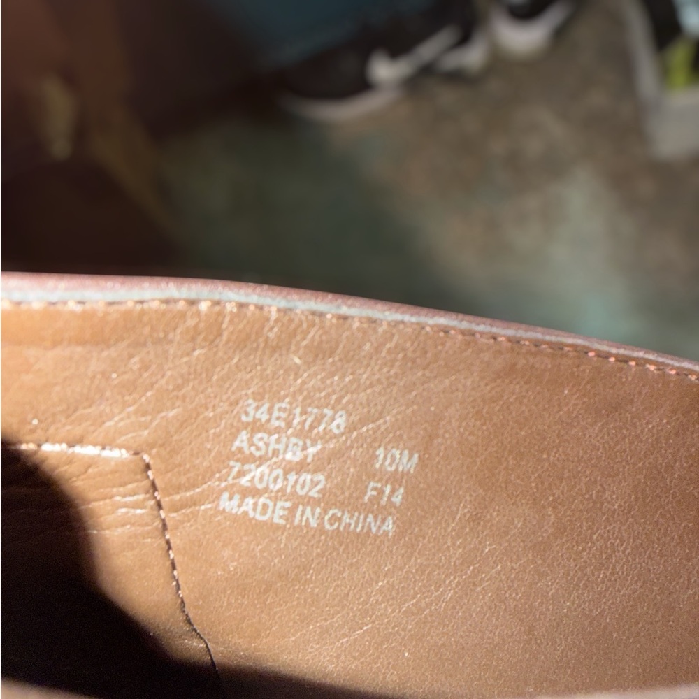 Calvin Klein Elegant Women’s Brown Leather Ankle Boots Size 10 - Picture 7 of 7